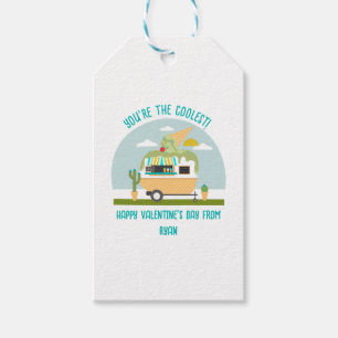 Étiquettes-cadeau Camion de crème glacée Classe verte Valentine