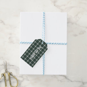 Étiquettes-cadeau Campbell habille l'ancien clan écossais Tartan
