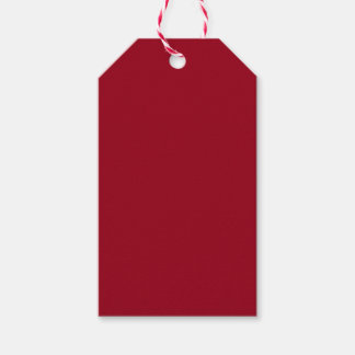 Étiquettes-cadeau Carmine (couleur unie)