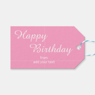Étiquettes-cadeau Carnation Flower rose Anniversaire Tags cadeaux