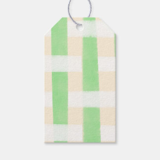 Étiquettes-cadeau Carreaux verts d'été