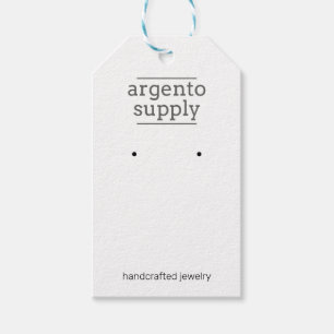 Étiquettes-cadeau Carte à oreille personnalisable avec trou de penda