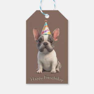 Étiquettes-cadeau Carte d'anniversaire pour Bouledogue Français