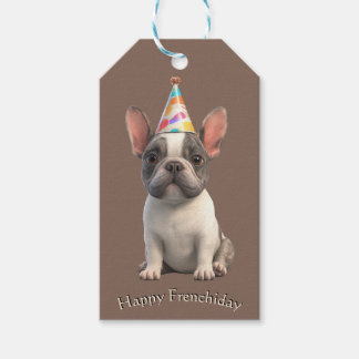 Étiquettes-cadeau Carte d'anniversaire pour Bouledogue Français