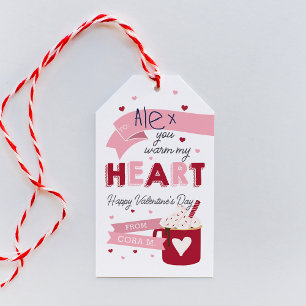 Étiquettes-cadeau Carte de jour Valentines de la salle de classe au