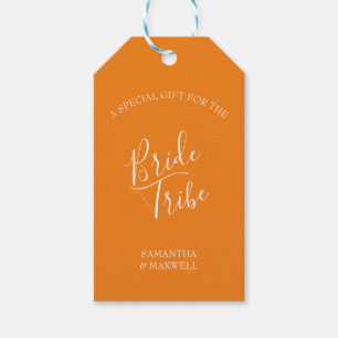 Étiquettes-cadeau Carte de proposition d'aide-d'orange