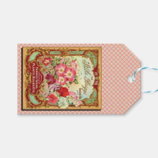 Étiquettes-cadeau Carte de voeux vintage Garden Seed Design 1