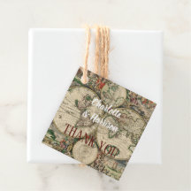 Carte du monde vintage thème Mariage de voyage