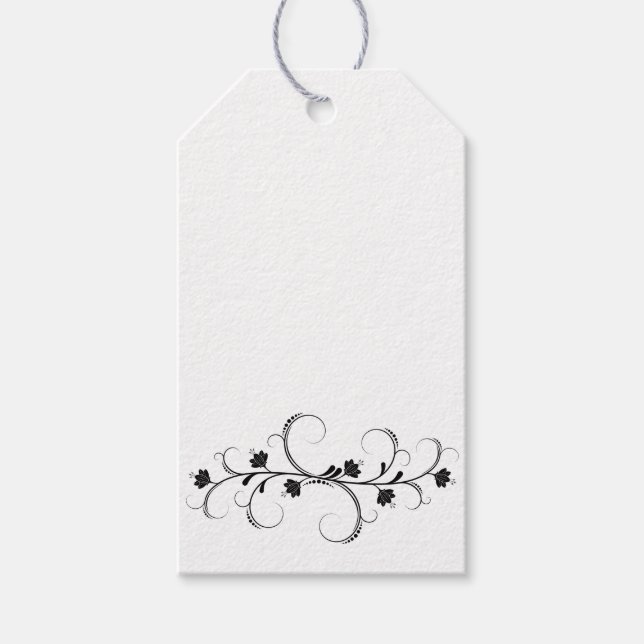 Étiquettes-cadeau Cartes d'affichage florales pour do-it-yourself (Devant)