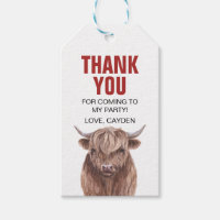 Cartes de remerciement d'anniversaire Holy Cow Gif
