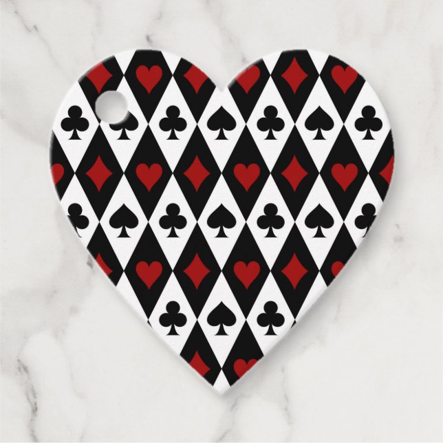 Étiquettes Cadeau Casino de jeu Blackjack Card Player Las Vegas (Devant)