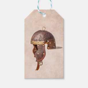 Étiquettes-cadeau Casque militaire romain antique