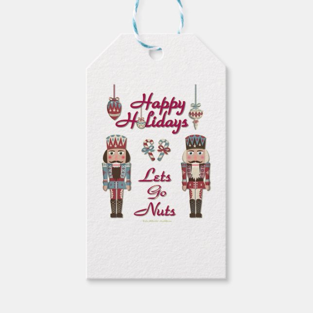 Étiquettes-cadeau Casse-Noisette de Fête Faisons les Fous (Devant)