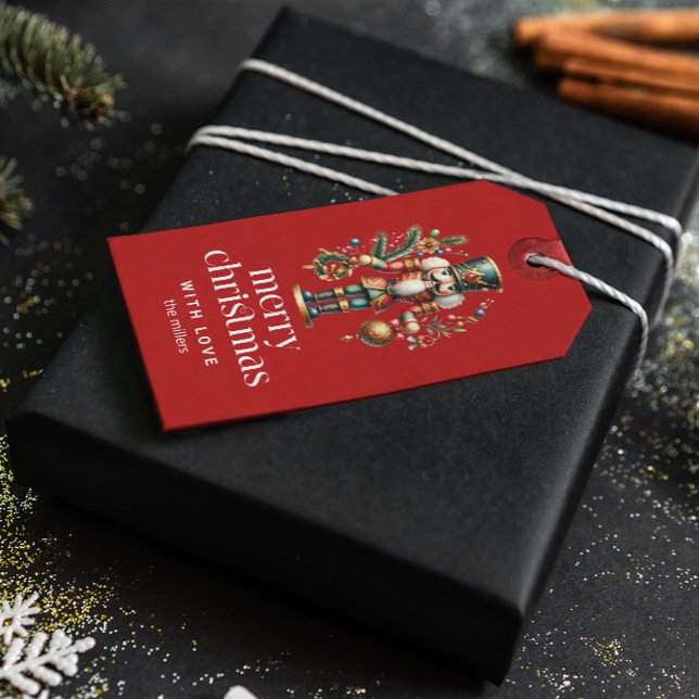 Étiquettes-cadeau Casse-noisette festive de Noël (Créateur téléchargé)