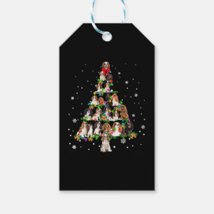 Étiquettes-cadeau Cavalier King Charles Spaniel Christmas Tree X-Mas