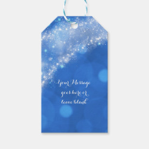 Étiquettes-cadeau Cendrillon Bleu & Blanc Fête de Mariage Cendrillon