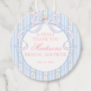 Étiquettes Cadeau Cercle de Retrouvailles de Mariage Floral Fantaisi