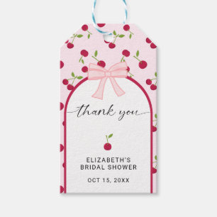 Étiquettes-cadeau Cerise sur le dessus Coquette rose Mariage Cute