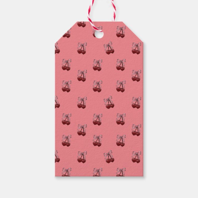 Étiquettes-cadeau Cerises simples (Devant)