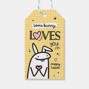 Étiquettes-cadeau Certains Bunny Vous Aime Heureux Tags Cadeaux de P