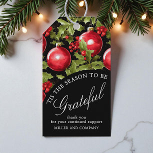 Étiquettes-cadeau 'C'Est La Saison D'Être Gratuit Noël D'Entreprise