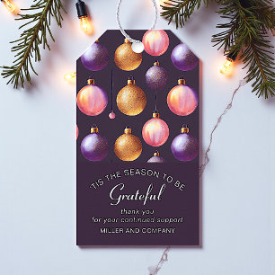 Étiquettes-cadeau 'C'Est La Saison D'Être Gratuit Noël D'Entreprise