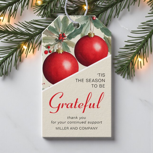 Étiquettes-cadeau 'C'Est La Saison D'Être Gratuit Noël D'Entreprise (Créateur téléchargé)