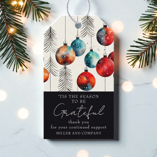 Étiquettes-cadeau 'C'Est La Saison D'Être Gratuit Noël D'Entreprise (Créateur téléchargé)