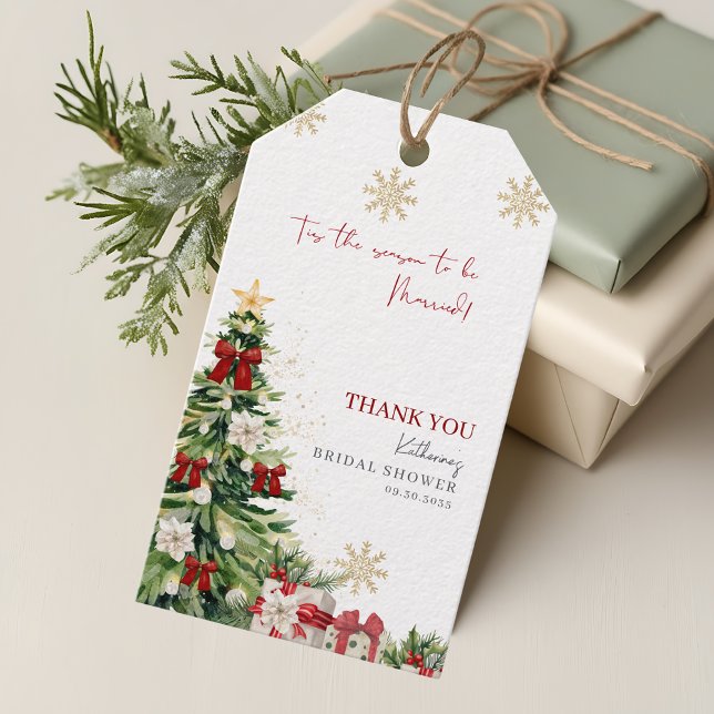 Étiquettes-cadeau C'est la saison pour être marié Fête des mariées f (Créateur téléchargé)