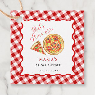 Étiquettes Cadeau C'est l'Amour Fête de Pizza Italienne Enterrement