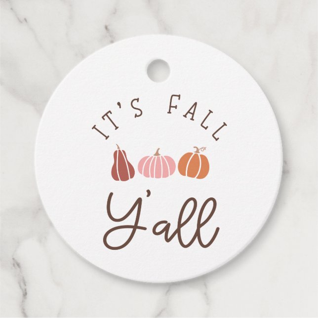 Étiquettes Cadeau C'est l'automne (Devant)