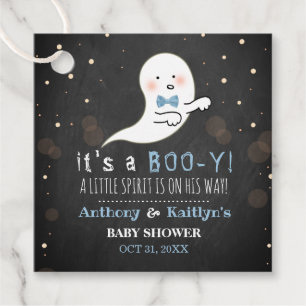 Étiquettes Cadeau C'est un boo-y ! Baby shower d'Halloween Little Sp