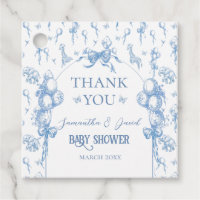 C'est un petit Baby shower Safari Animal Blue Ball