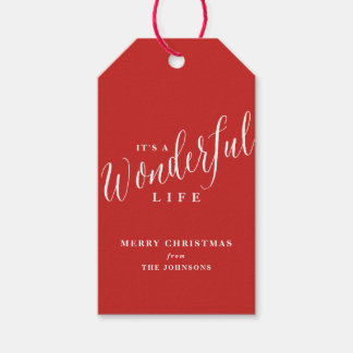 Étiquettes-cadeau C'est une merveilleuse coutume de vie
