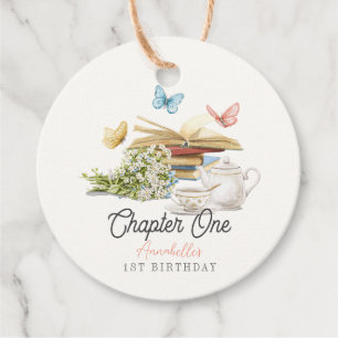 Étiquettes Cadeau Chapitre Un papillon de thé livre d'histoire 1er a