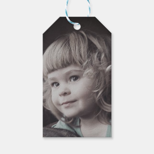 Étiquettes-cadeau Charmante fille (Devant)