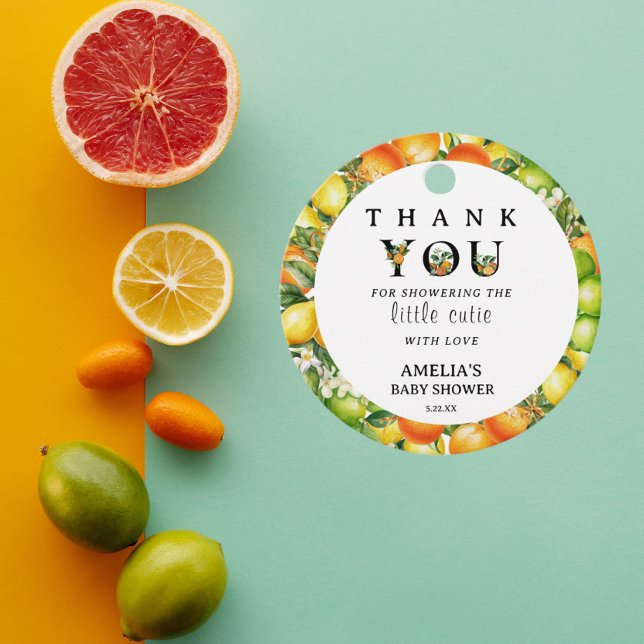 Étiquettes Cadeau Charmante verdure Merci mignon (Créateur téléchargé)