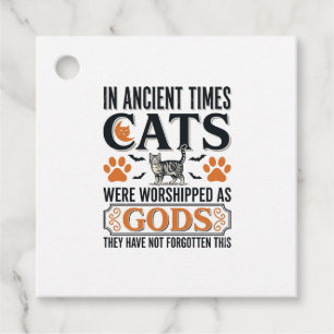 Étiquettes Cadeau Chats Anciens Drôles Adorés Comme Dieux Chemise Vi