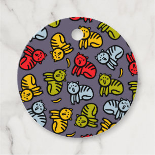 Étiquettes Cadeau Chats plus bananes