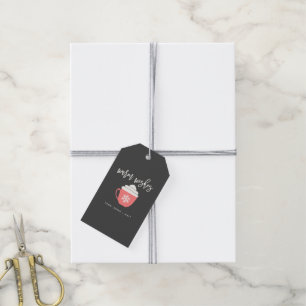 Étiquettes-cadeau Chauffez Noël de souhaits