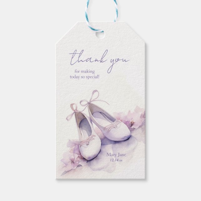 Étiquettes-cadeau Chaussures de ballet (Devant)