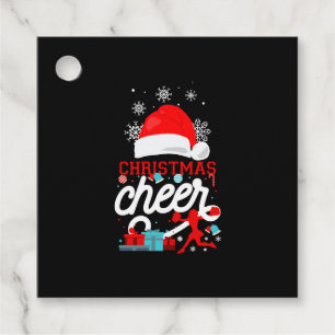 Étiquettes Cadeau Cheer Cheerleader Noël Cheer