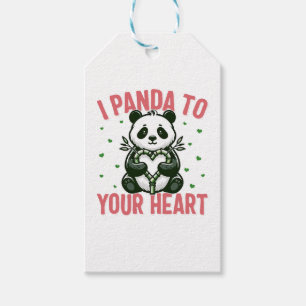 Étiquettes-cadeau Chemise de Jour Valentines, Je Panda À Votre Coeur