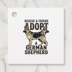 Étiquettes Cadeau Chemise de l'adoption du Berger Allemand Chien de
