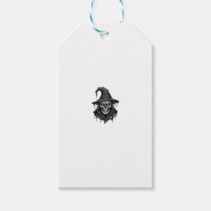 Étiquettes-cadeau Chemise Halloween Chapeau De Sorcière Crâne Gravur