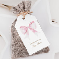Chic Elegant Coquette Rose Bow Baby shower fille
