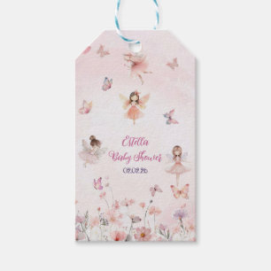 Étiquettes-cadeau Chic Garden Fairy Princess Baby shower fille