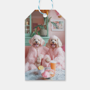 Étiquettes-cadeau Chic Labradooda dans Pink Lounge