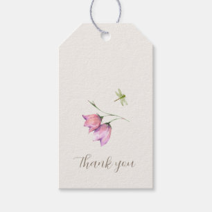 Étiquettes-cadeau Chic Tendance Floral Insectes Forêt Merci