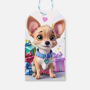 Étiquettes-cadeau Chien Chihuahua chanceux pour toujours et cadeau c